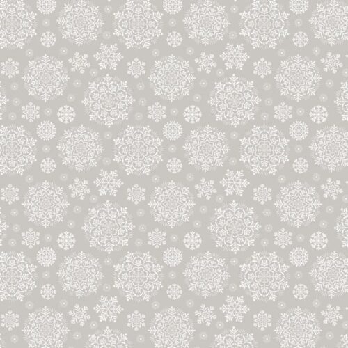 Peace and Joy snowflakes on Light Silver - C111.2