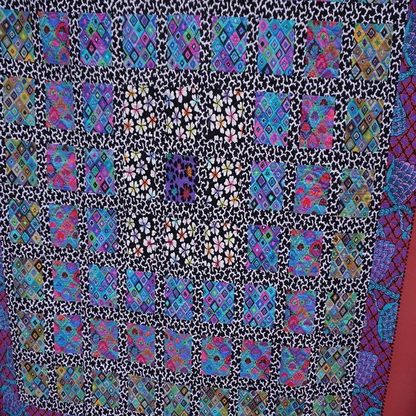 The Sashed Trip Quilt Close Up by Kaffe Fassett, Collective Spring 2024