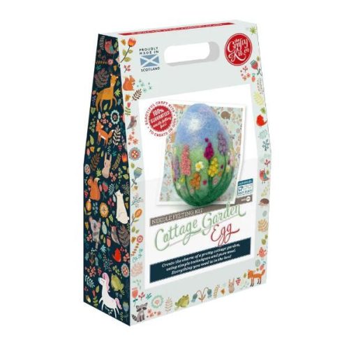 Cottage Garden Egg Needle Felting Craft Kit Box