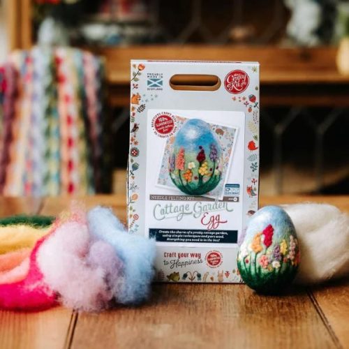Cottage Garden Egg Needle Felting Craft Kit Box & Contents