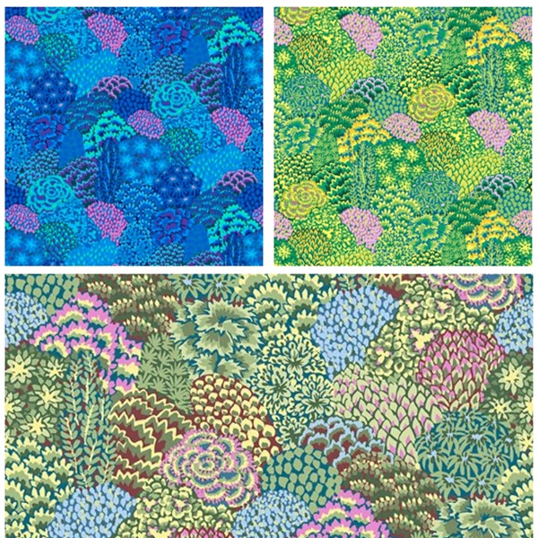 GP198 Large Oriental Trees by Kaffe Fassett