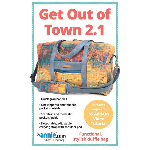 PBA227-2.1 Get Out of Town Duffle Bag ByAnnie