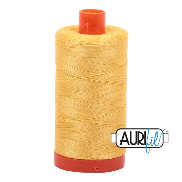 Aurifil 50 WT Cotton Thread Pale Yellow MK50SC6-1135