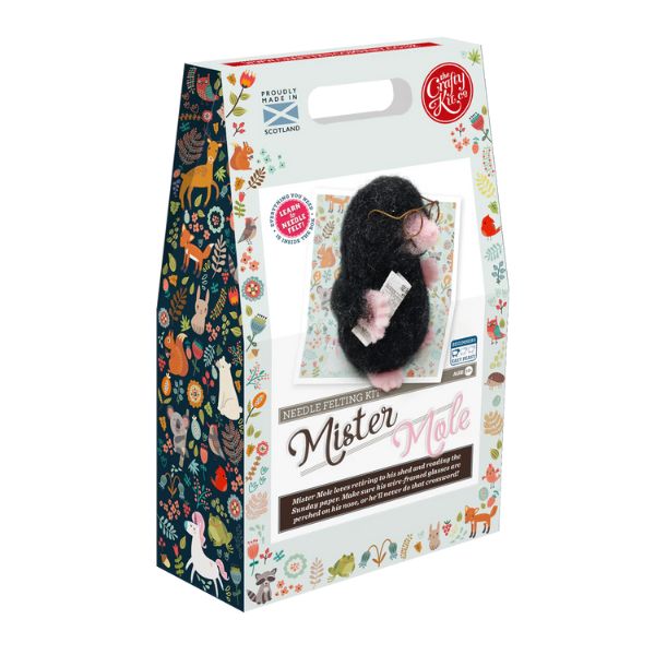 Mr Mole Needle Felting Kit Box
