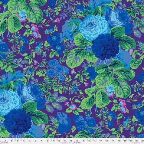 PWPJ053.Purple GRADI FLORA, Philip Jacobs for Kaffe Fassett Collective