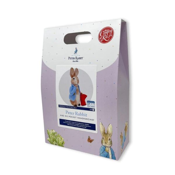 Peter Rabbit and his Pocket Handkerchief Needle Felting Craft Kit Box., Beatrix Potter