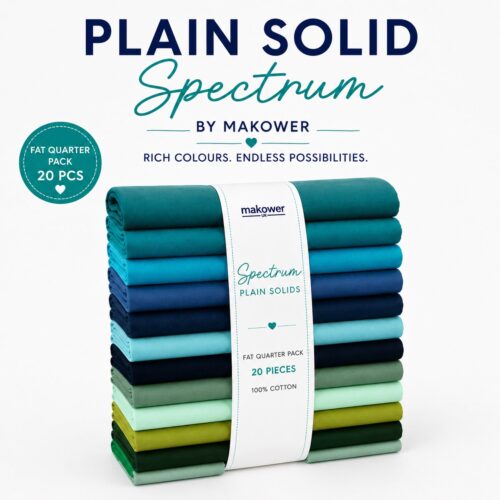 Plain Solid Cool Spectrum Fat Quarter Pack