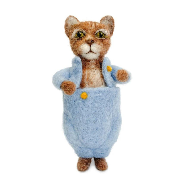 Tom Kitten Needle Felting Craft Kit Finished Piece, Beatrix Potter