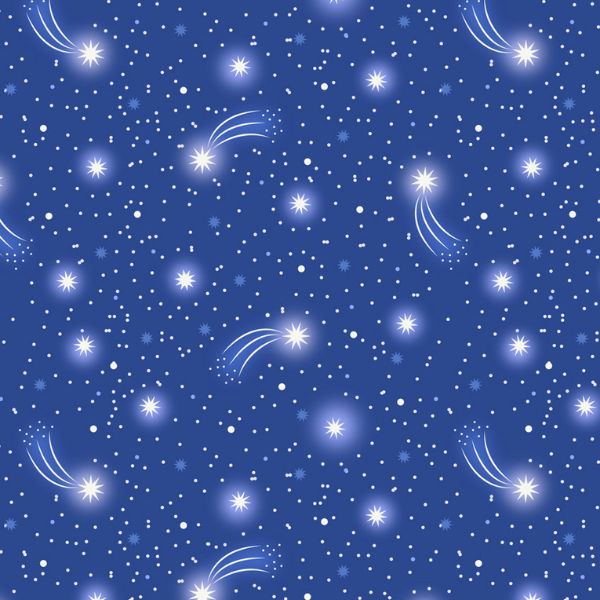 A871.2 Starry Sky on Blue Glow Fairies Lewis & Irene