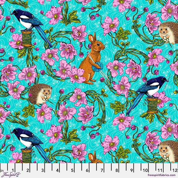 PWOB103.BLUE Forest Tailors Language of Flowers Odile Bailloeul FreeSpirit