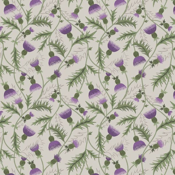 W18 All Over Thistle on Cream 108 Wide Widths Lewis & Irene