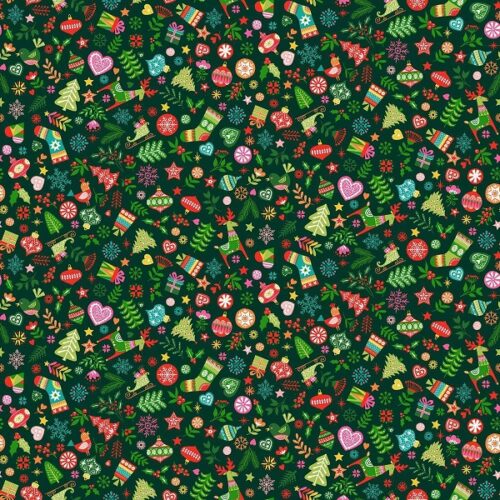 021_G Ornaments Green Christmas Brights Makower