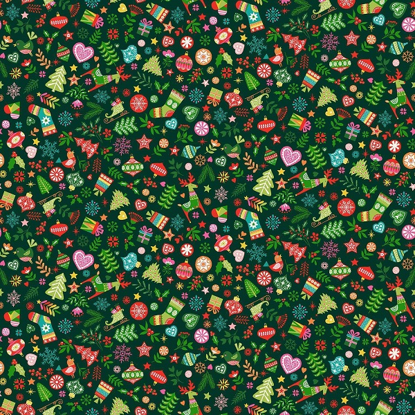 021_G Ornaments Green Christmas Brights Makower