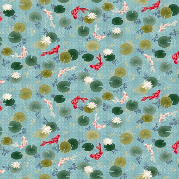 045_B2 Koi Light Blue Kasumi Makower