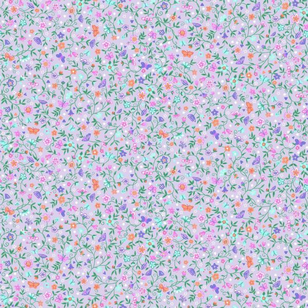 052_L Flower Trail Lilac Fairy Dust by Makower