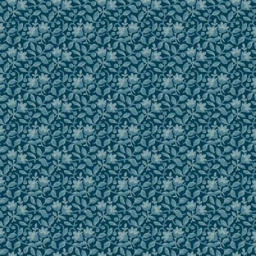 1168-B Bourgainvillea Blue Beach House Laundry Basket Quilts Makower