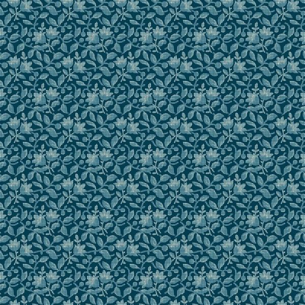 1168-B Bourgainvillea Blue Beach House Laundry Basket Quilts Makower