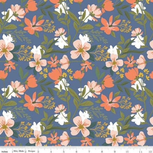 C12730 Main Denim With a Flourish Riley Blake