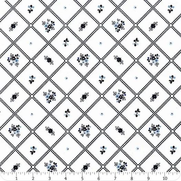 C13412 Dot Grid White Simply Country Riley Blake