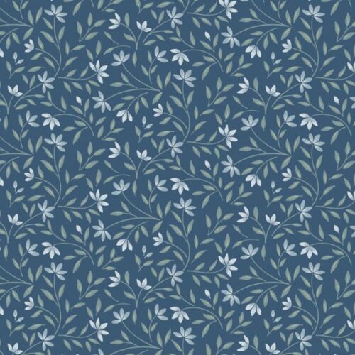 CC39.3 Wild Harmony Navy Blue The Water Gardens Cassandra Connolly Lewis & Irene