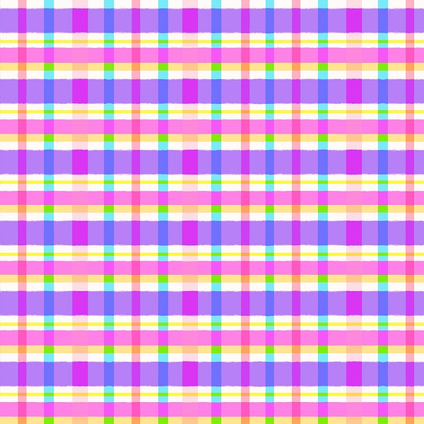 Y3602-28 Plaid Dark Purple Unicorn Love Clothworks