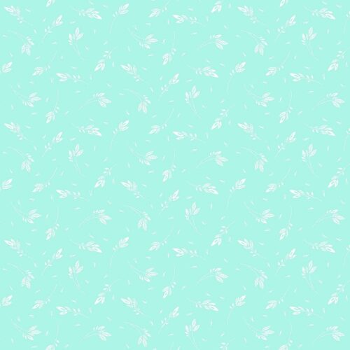 057_T Sprig Turquoise Revival by Makower