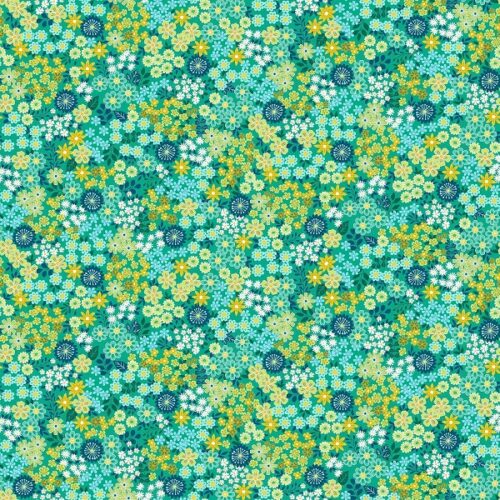 058_T Meadow Turquoise Revival by Makower