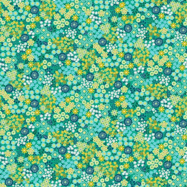 058_T Meadow Turquoise Revival by Makower