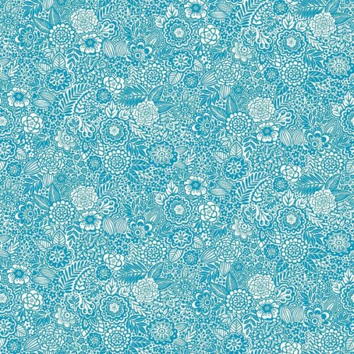 060_B Stencil Blue Revival by Makower