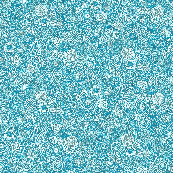 060_B Stencil Blue Revival by Makower