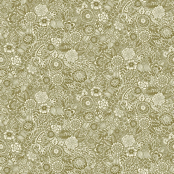 060_G Stencil Green Revival by Makower