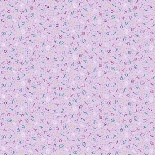 076_L Zodiac Lilac Luna by Makower