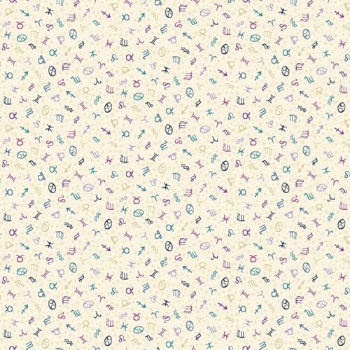 076_Q Zodiac Cream Luna by Makower