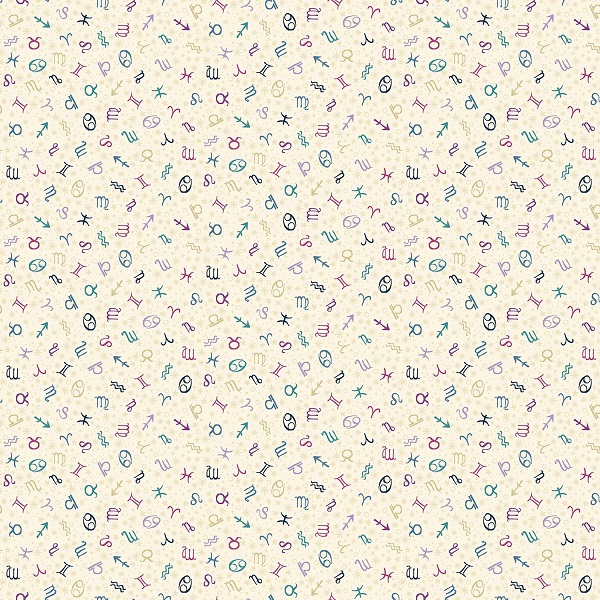 076_Q Zodiac Cream Luna by Makower