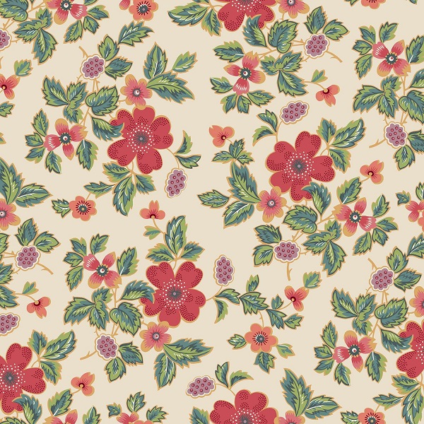 1196-L Rambling Rose Ivory Rambling Rose by Renee Nanneman