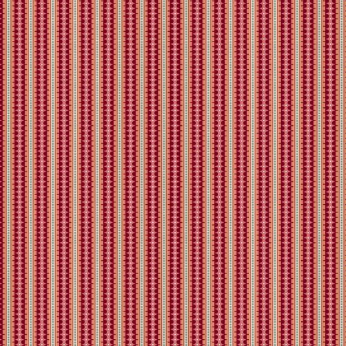 1201-O Stripe Sangria Rambling Rose by Renee Nanneman