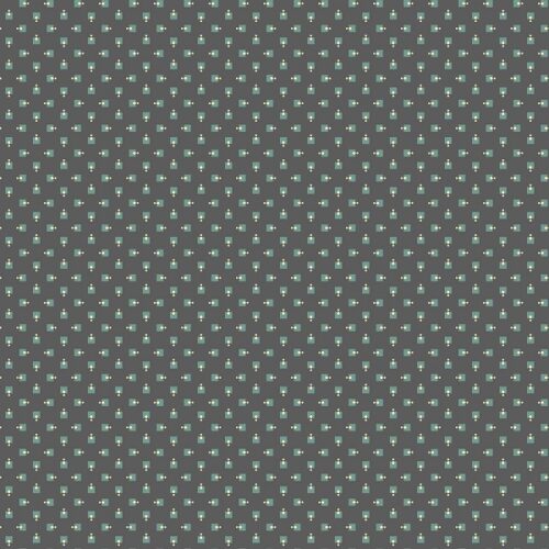 1203-K Square Dance Charcoal Rambling Rose by Renee Nanneman