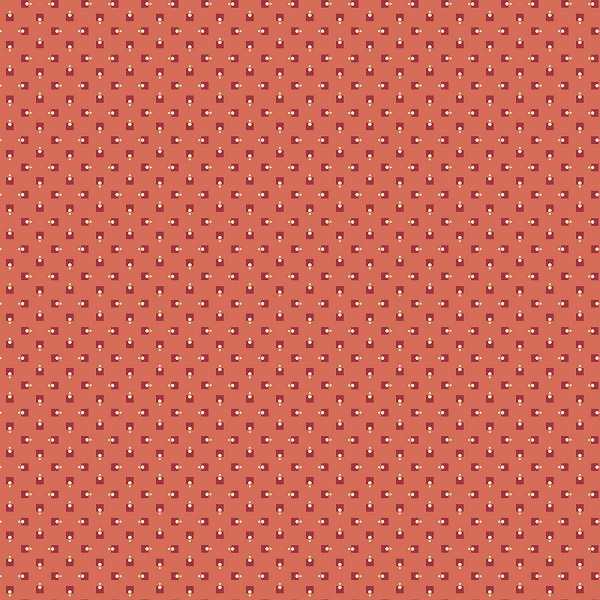 1203-O Square Dance Papaya Rambling Rose by Renee Nanneman