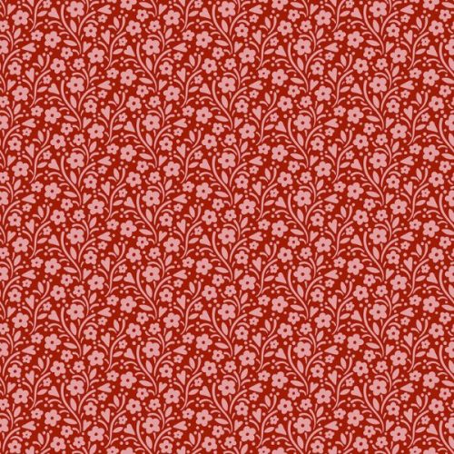 1254-R Maries Garden Garnet Cozy House by Judy Jarvi Makower