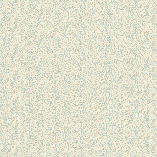 1257-LB Dainty Flower Chambray Cozy House by Judy Jarvi Makower