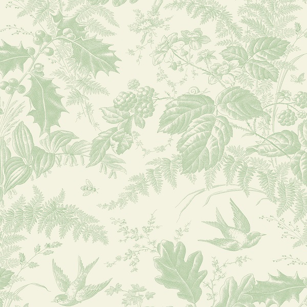 1290-LG Woodland Mint Pebbles by Edyta Sitar