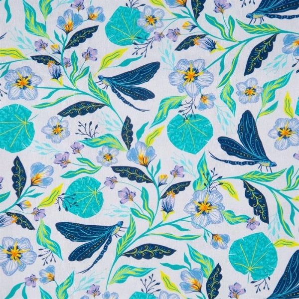 3440-05 Dragonfly Lilac Dragonflies by Craft Cotton Co