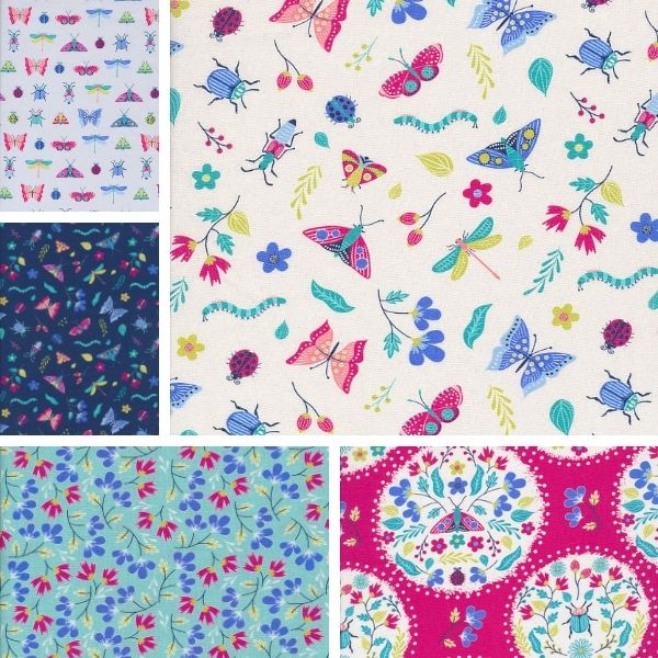 3441-00 Garden Creatures Fat Quarter by The Craft Cotton Co