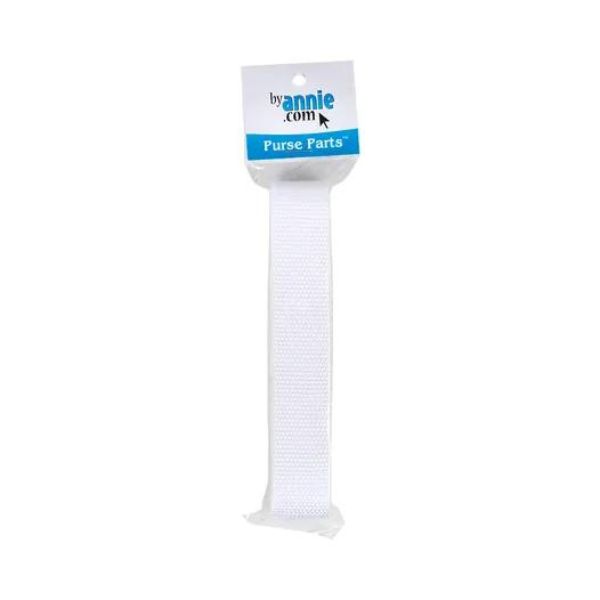 Bag Strapping 1 in White 3 yards, ByAnnie - SUP1641W3YD