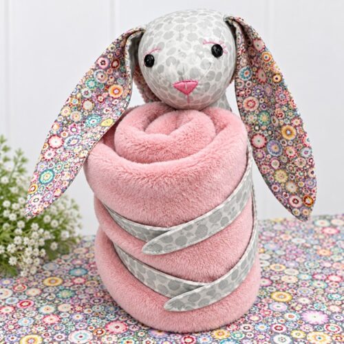 Carla The Bunny with Blanket Sewing Kit