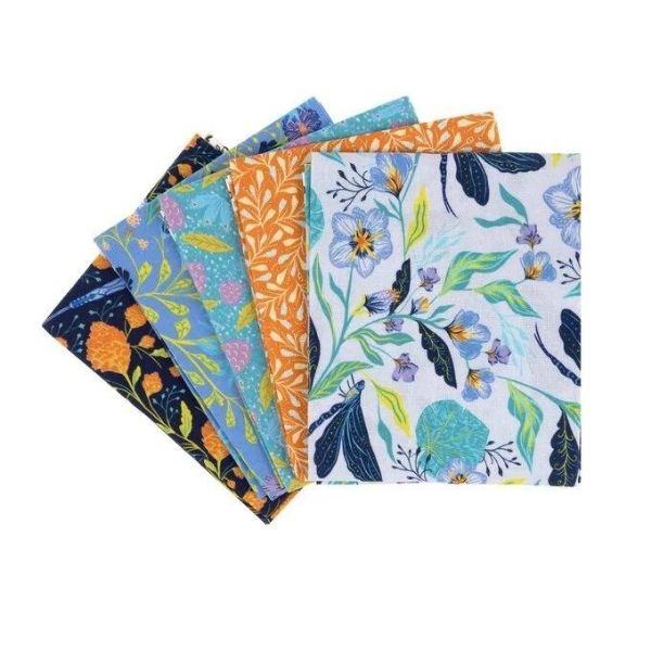 Dragonflies Fat Quarter Pack Diaplay by Craft Cotton Co