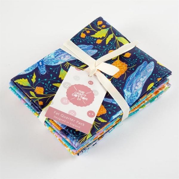 Dragonflies Fat Quarter Pack by Craft Cotton Co