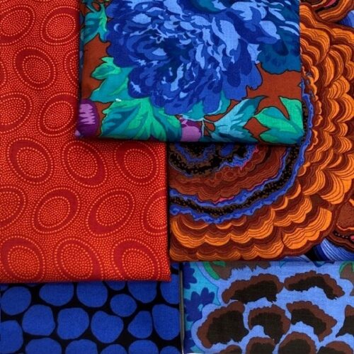 Earthy Brights Fat Quarter Pack 5 pcs Kaffe Fassett Collective