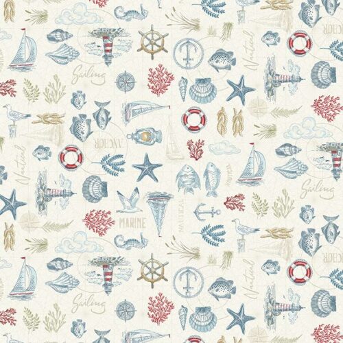 078_Q Maritime Cream High Tide by Makower