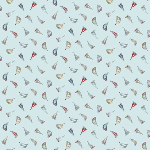 080_B2 Sail Away Light Blue High Tide by Makower